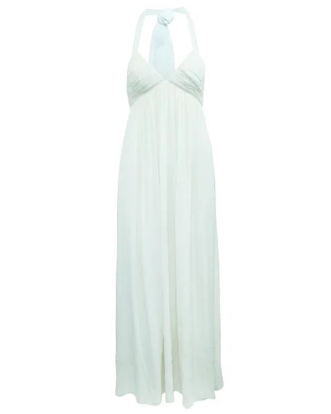 White Silk Alice + Olivia Dress