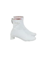 White Leather Acne Studios Boots