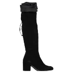 Black Suede Stuart Weitzman Boots