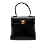 Black Leather Celine Handbag