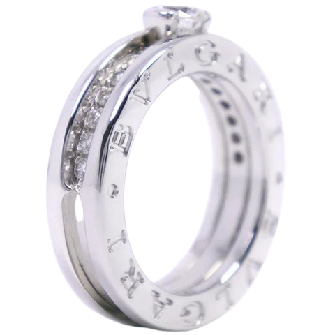 Silver White Gold Bvlgari Ring