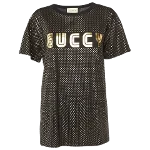 Black Cotton Gucci Shirt