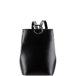 Black Leather Cartier Backpack