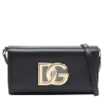 Black Leather Dolce & Gabbana Crossbody Bag