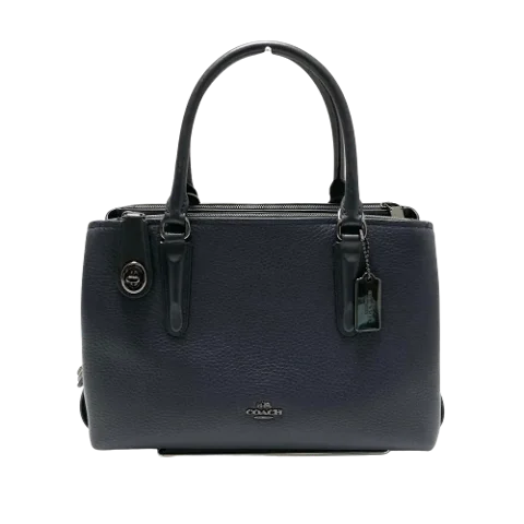 Navy Leather Coach Handbag