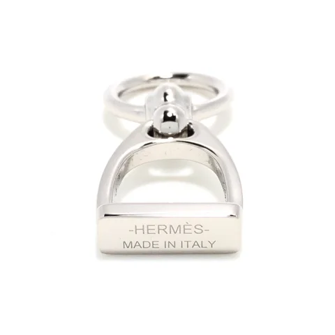 Silver Metal Hermès Scarf Ring