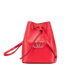 Red Leather Valentino Pouch