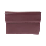 Brown Leather Cartier Clutch