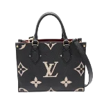 Black Leather Louis Vuitton Onthego