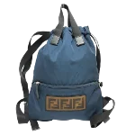 Blue Fabric Fendi Backpack