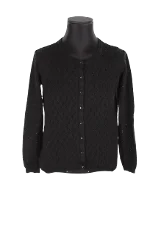 Black Cotton Sézane Cardigan