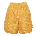 Yellow Fabric Fendi Shorts