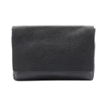 Black Leather Balenciaga Clutch