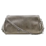 Grey Leather Salvatore Ferragamo Shoulder Bag