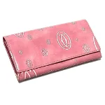 Pink Leather Cartier Wallet