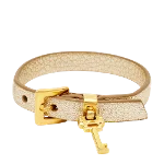 Gold Leather Miu Miu Bracelet