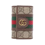 Beige Canvas Gucci Key Holder