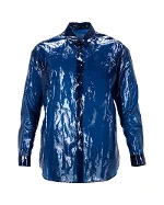 Blue Polyester Jil Sander Shirt