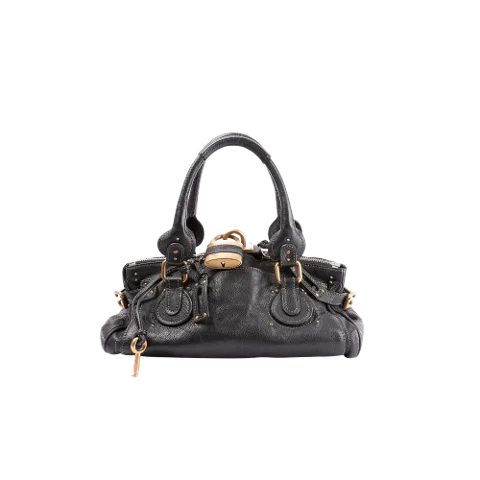 Black Leather Chloé Shoulder Bag