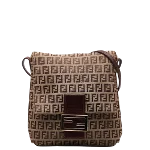 Beige Canvas Fendi Crossbody Bag