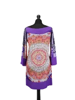 Multicolor Silk Versace Dress