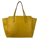 Yellow Leather Gucci Swing Tote