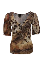 Brown Fabric Just Cavalli Top