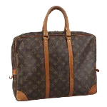 Brown Canvas Louis Vuitton Porte Documents Voyage