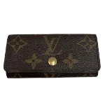 Brown Canvas Louis Vuitton Key Holder