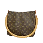 Brown Fabric Louis Vuitton Looping