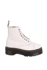 White Leather Dr. Martens Boots