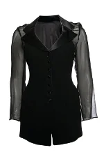 Black Wool Rena Lange Blazer