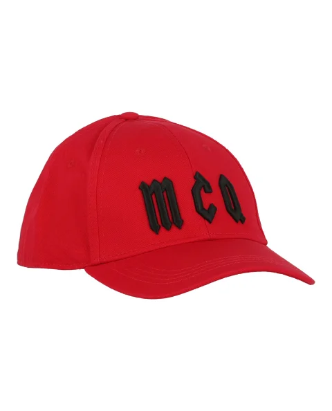 Red Cotton Alexander McQueen Hat