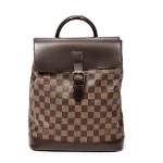 Brown Coated canvas Louis Vuitton Soho Backpack