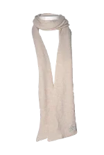 Beige Wool Blumarine Scarf