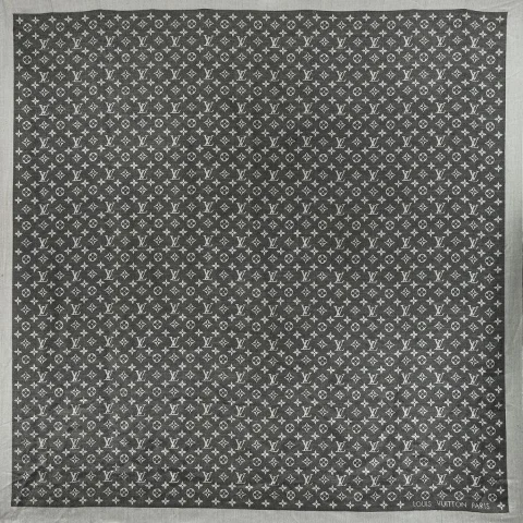 Black Fabric Louis Vuitton Scarf