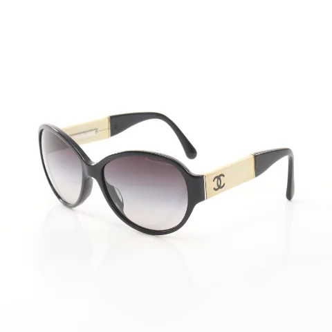 Beige Plastic Chanel Sunglasses