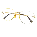 Gold Metal Cartier Glasses