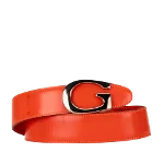 Orange Leather Gucci Belt