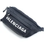 Black Canvas Balenciaga Belt Bag