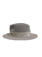 Grey Wool Maison Michel Hat
