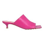 Pink Leather Bottega Veneta Mules