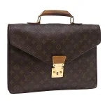 Brown Canvas Louis Vuitton Serviette Ambassadeur