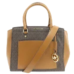 Brown Canvas Michael Kors Handbag