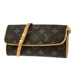 Brown Metal Louis Vuitton Twin Pochette