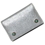 Silver Leather Tiffany & Co. Key Holder