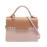 Pink Leather Delvaux Handbag