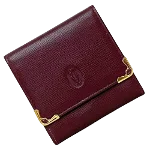 Red Leather Cartier Wallet