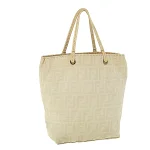 Beige Canvas Fendi Tote