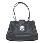 Black Leather Bvlgari Shoulder Bag